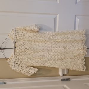 Ivory Lace Romper Medium